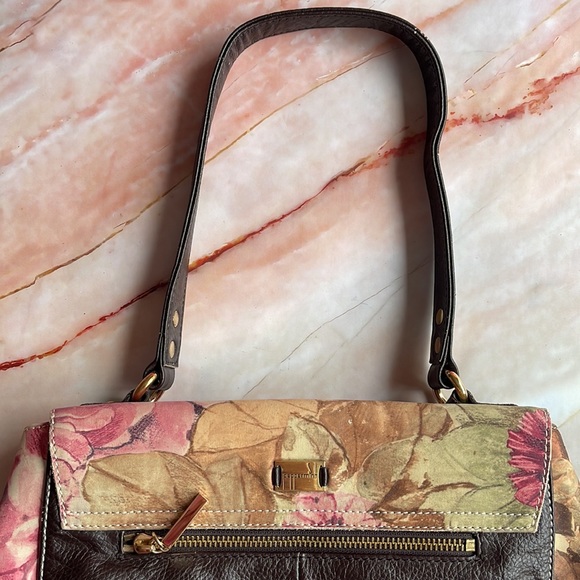 PEPPERMINT | Floral leather shoulder tote bag - Picture 6 of 9